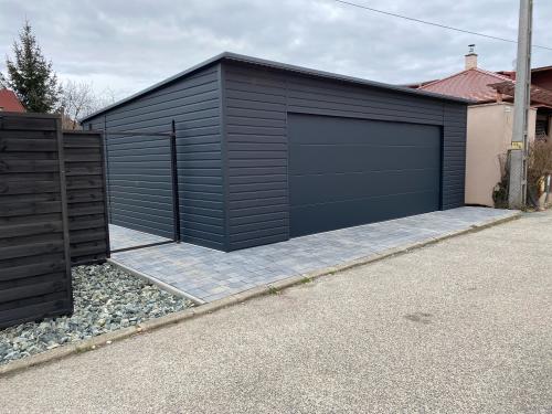 Lemez garázs 7,5x5,5 méter